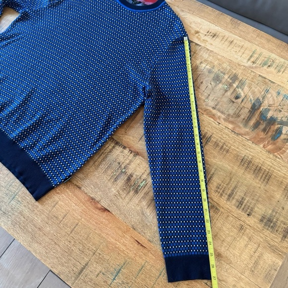 Ted Baker London Malttea Slim Fit Textured Crew Neck Wool Blend Sweater  Size XL - Picture 8 of 15